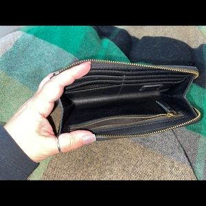 Madewell black leather wallet
